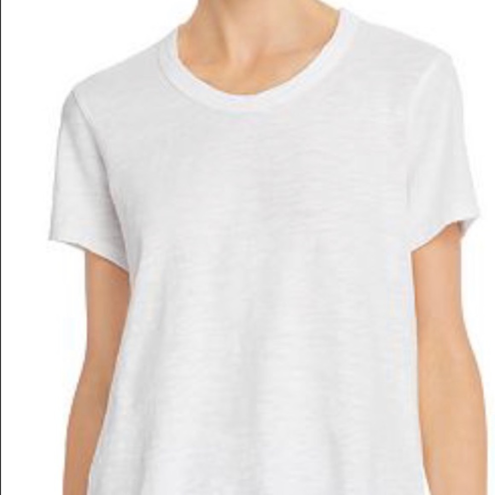 NWOT Wilt Asymmetric Lace-Hem Tunic Tee!